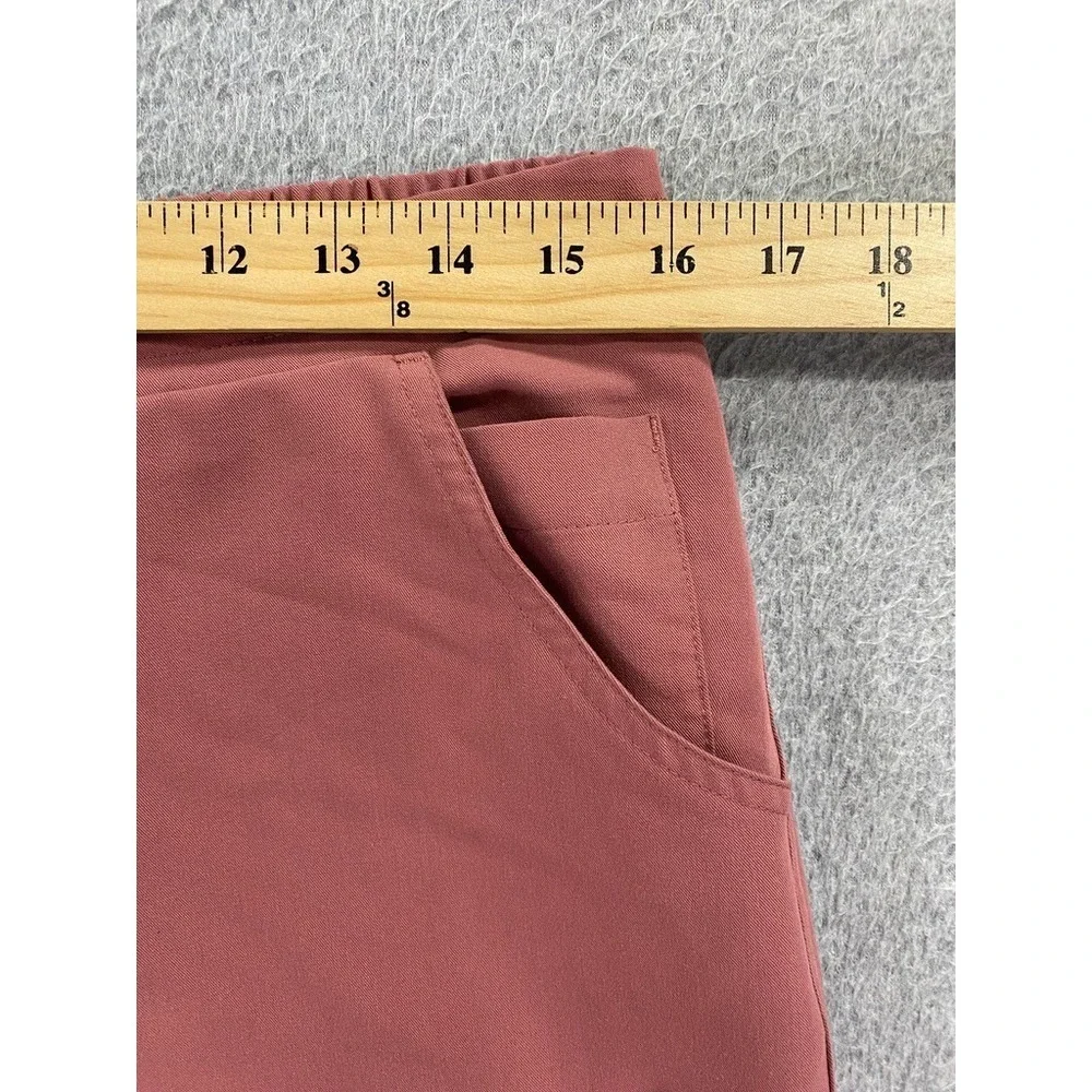 Figs Scrub Pants Womens Medium Pink Cargo Drawstring Straight Leg Pockets